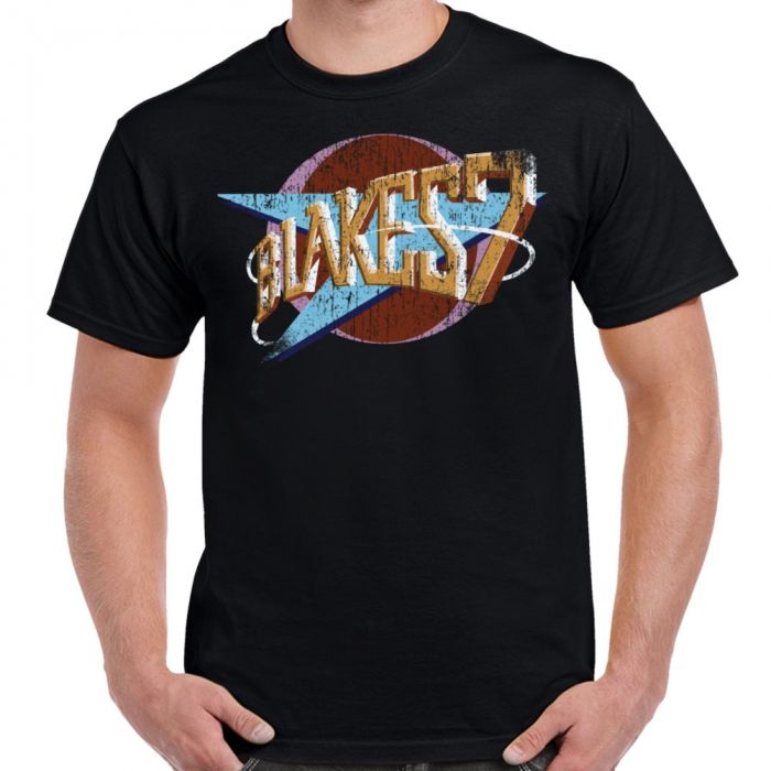 Blakes 7 Distressed Logo Adult T-Shirt