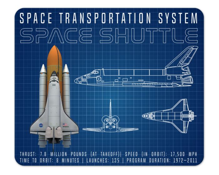 inside space shuttle blueprints