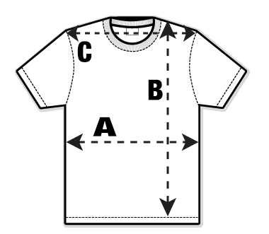 Youth's Shirt Sleeve T-Shirt Size Guide