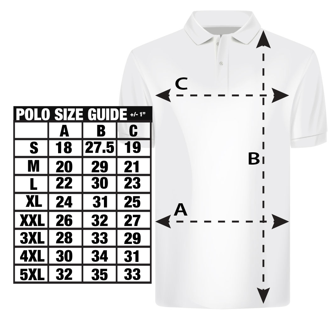Polo Size Guide