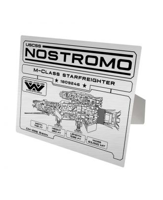 Alien Nostromo Specifications Data Plate Aluminum Print