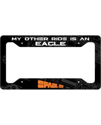 Space 199 Eagle Aluminum License Plate Frame