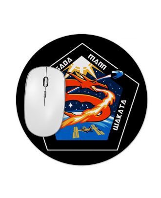 SpaceX Crew-5 Round 7.5 Inch Mouse Pad 1/4 Thick