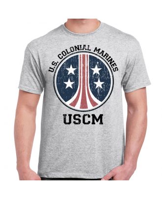 USCM Colonial Marines Distressed Logo T-Shirt