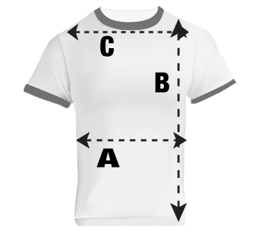 Mens Ringer T-Shirt Size Guide